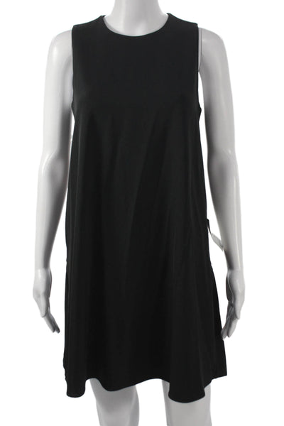 Chelsea 28 Womens Sleeveless Shift Dress Black Round Neck Polyester Size XS