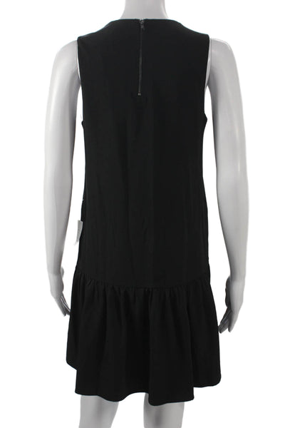 Chelsea 28 Womens Sleeveless Shift Dress Black Round Neck Polyester Size XS