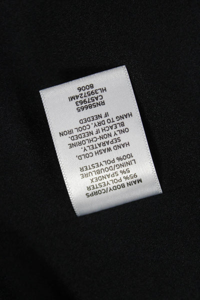 Chelsea 28 Womens Sleeveless Shift Dress Black Round Neck Polyester Size XS