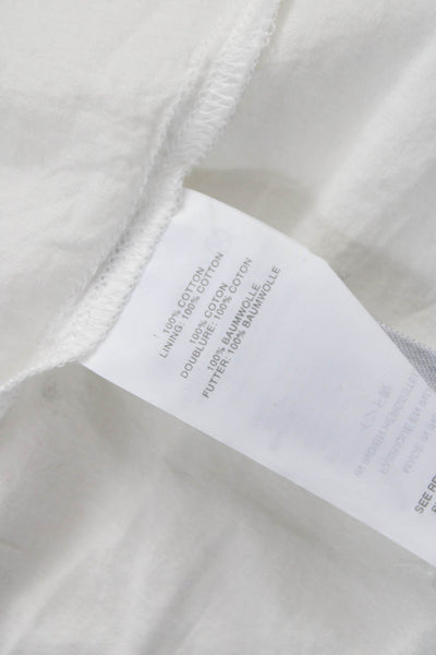J Crew Women Sundress White Eyelet Square Neck Knee Length Size 2P