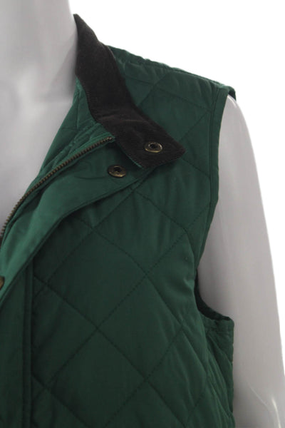 J. Mclaughlin Womens Green Zipper Jacket Polyester Size M
