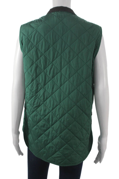 J. Mclaughlin Womens Green Zipper Jacket Polyester Size M