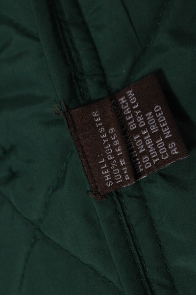 J. Mclaughlin Womens Green Zipper Jacket Polyester Size M