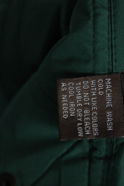 J. Mclaughlin Womens Green Zipper Jacket Polyester Size M