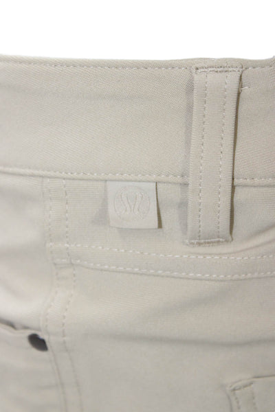 Lululemon Mens Beige Chino Pants Polyester Button Size 36