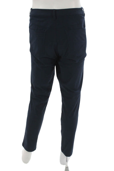 Lululemon Mens Blue Cotton Pants Zipper Fly Inseam 28 Size 35