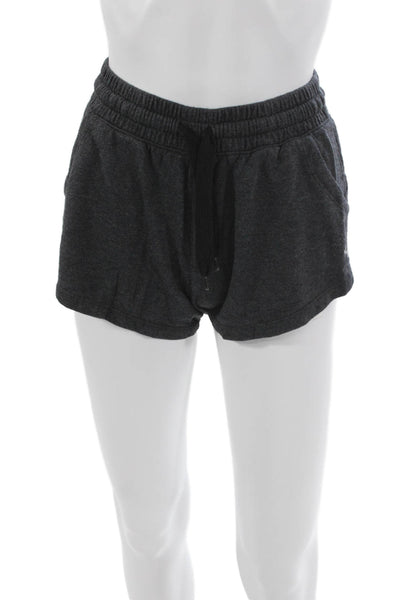 Joy Lab Womens Crew Neck Long Sleeve Shorts Pajama Set Dark Gray Size XS