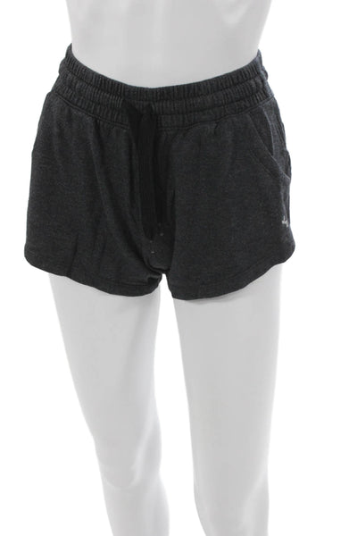 Joy Lab Womens Crew Neck Long Sleeve Shorts Pajama Set Dark Gray Size XS