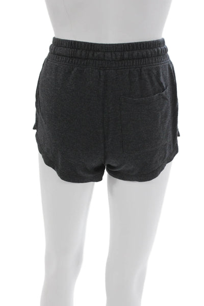 Joy Lab Womens Crew Neck Long Sleeve Shorts Pajama Set Dark Gray Size XS