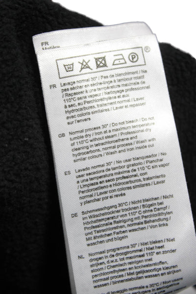 Maje Womens Black Cotton Pullover Sweatshirt Crew Neck Long Sleeve Paris Size 4