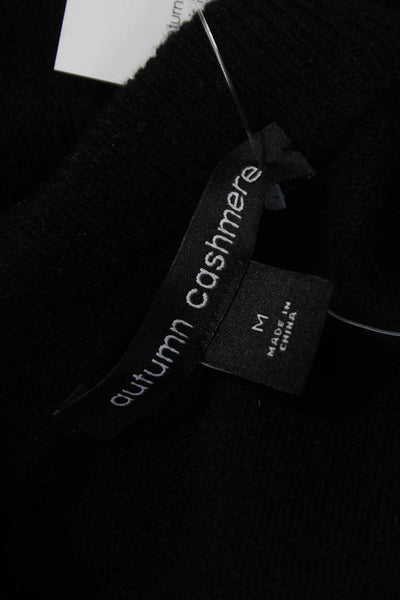 Autumn Cashmere Women Merino Wool Striped Crewneck Sweater Size M