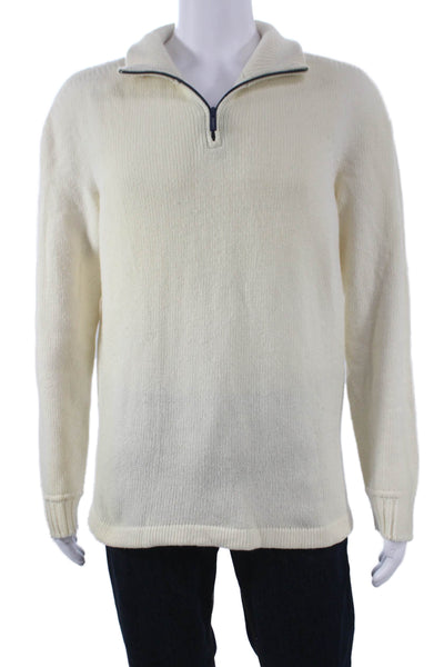 04651/A Trip In A Bag Mens Ivory 80% Wool Pullover Sweater Size M