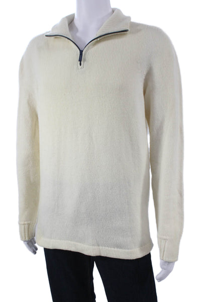 04651/A Trip In A Bag Mens Ivory 80% Wool Pullover Sweater Size M