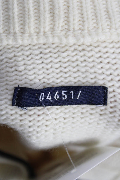 04651/A Trip In A Bag Mens Ivory 80% Wool Pullover Sweater Size M