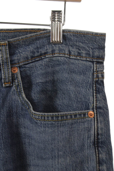 Levis Mens Tapered Blue Jeans Cotton Blend Mid Rise Size 32