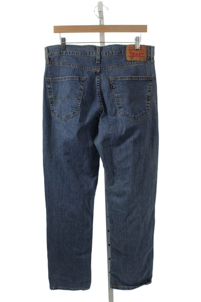 Levis Mens Tapered Blue Jeans Cotton Blend Mid Rise Size 32