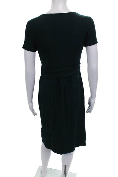 Seraphine Women Maternity A-Line Dress Green Scoop Neck Short Sleeve Size 4