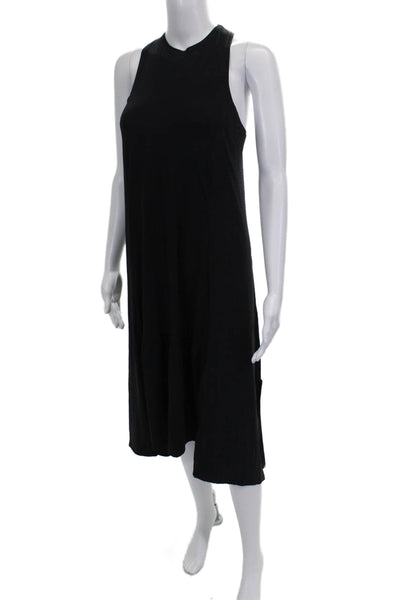 Sweaty Betty Womens Tank Dress Black High Neck Mid Calf Polyester Size 2XS
