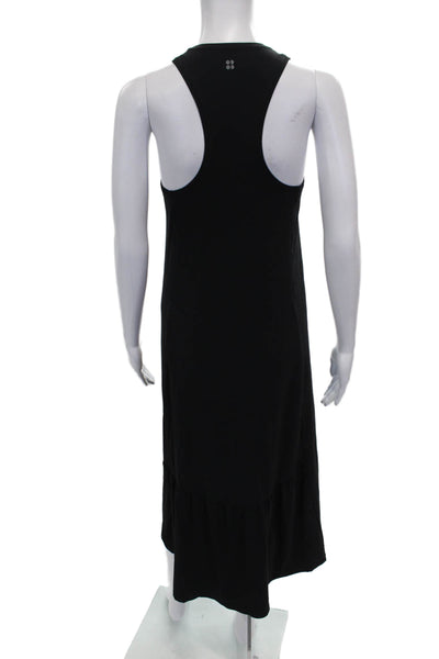Sweaty Betty Womens Tank Dress Black High Neck Mid Calf Polyester Size 2XS