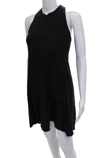 Sweaty Betty Women Tank Dress Black High Neck Sleeveless Knee Length Size 2XS