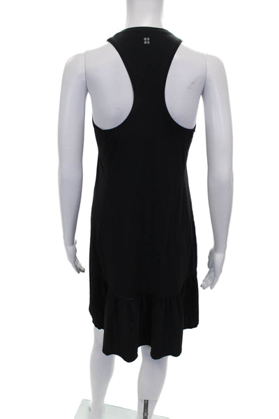 Sweaty Betty Women Tank Dress Black High Neck Sleeveless Knee Length Size 2XS