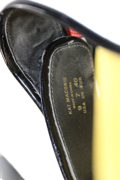 Kat Maconie Womens Colorblock Slides Multicolor Size 9