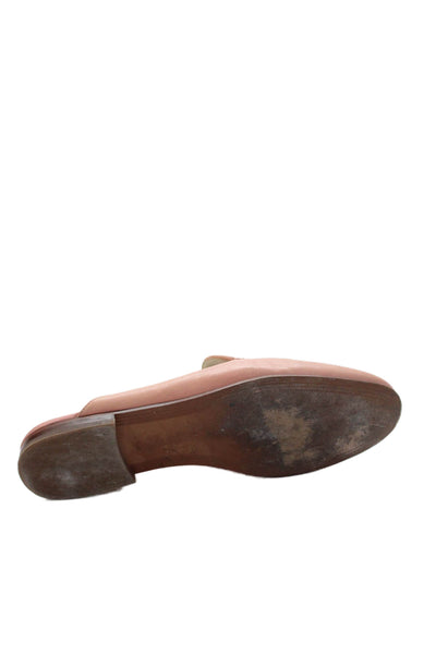 Sam Edelman Womens Leather Slide On Linnie Mule Flats Pink Size 9.5 Medium