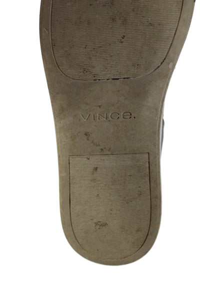Vince Womens Slip On Platform Sneakers Shoes Gray Size 7