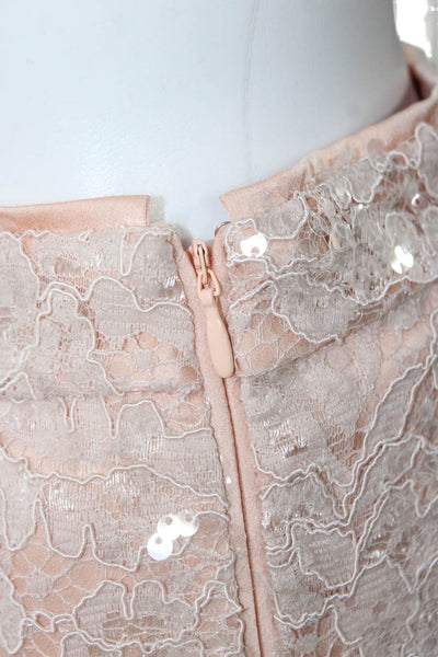 Marc Cain Womens Cropped Pink Floral Pants Zip Inseam 28 Size 8