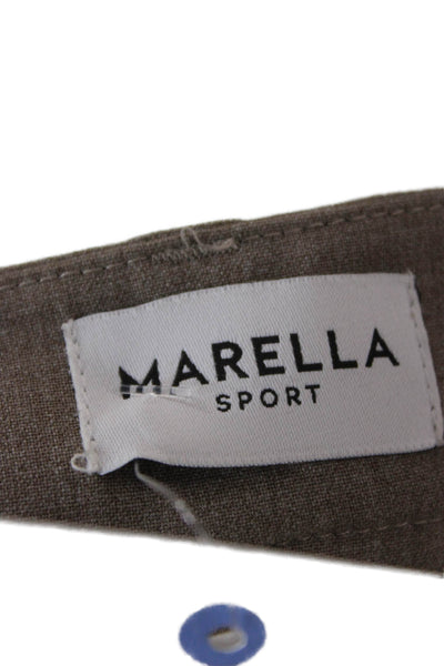 Marella Womens Culotte Brown Virgin Wool Blend Size 6