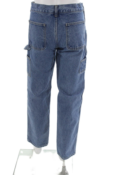 J. Galt Womens Straight Carpenter Jeans Blue High Rise 100% Cotton Size S