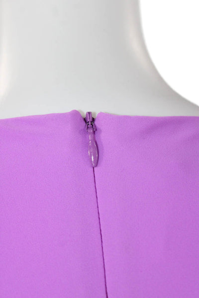 Alex Perry Womens Bodycon Dress Purple Sweetheart Zip Sleeveless Size S
