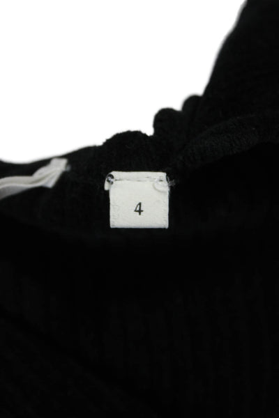 Sandro Women Cropped Sweetheart Tank Black Size 4
