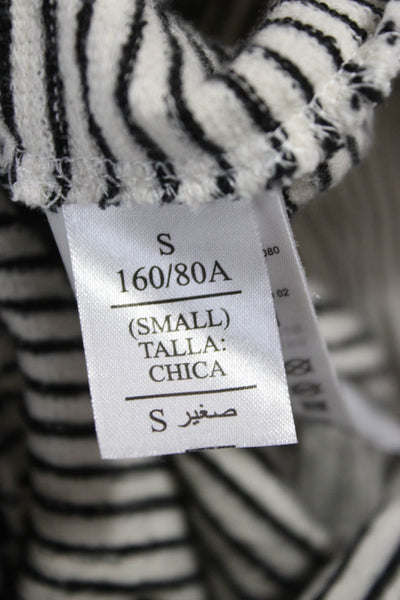 Allsaints Womens Striped Boatneck Long Sleeve Cotton Tee Size XS