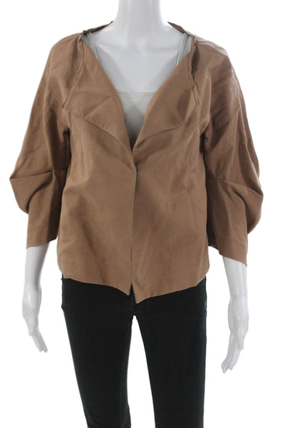 Marni Women Basic Jacket Brown 3/4 Sleeve Size 42