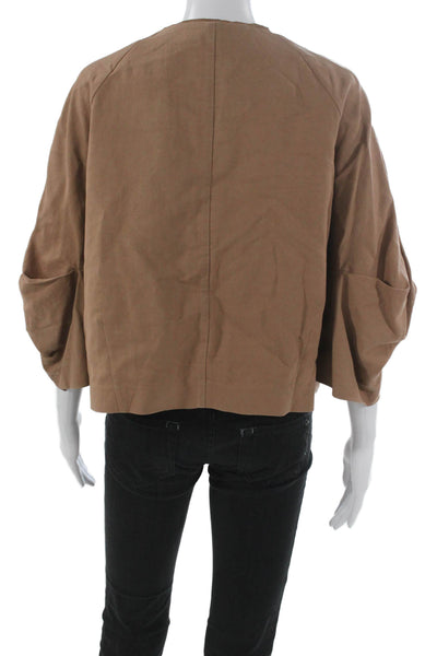 Marni Women Basic Jacket Brown 3/4 Sleeve Size 42