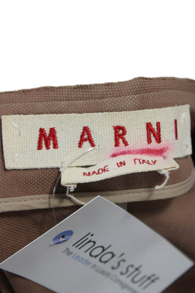 Marni Women Basic Jacket Brown 3/4 Sleeve Size 42