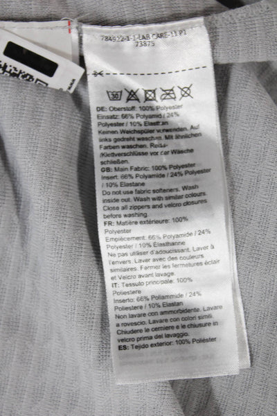 Mammut Women Pullover Long Sleeve Gray Mock Neck Zip Polyester Outdoor Size XS