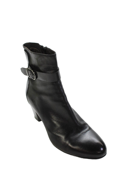 AGL Attilio Giusti Leombruni Women's Block Heel Ankle Boots Black Size 39.5