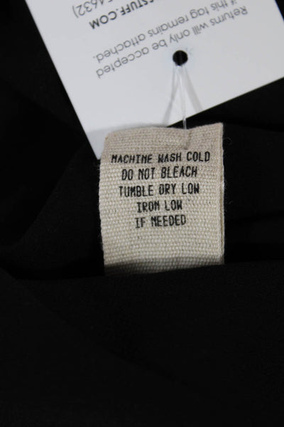 Moon River Womens Black Mini Collared Short Sleeve Dress Size XS