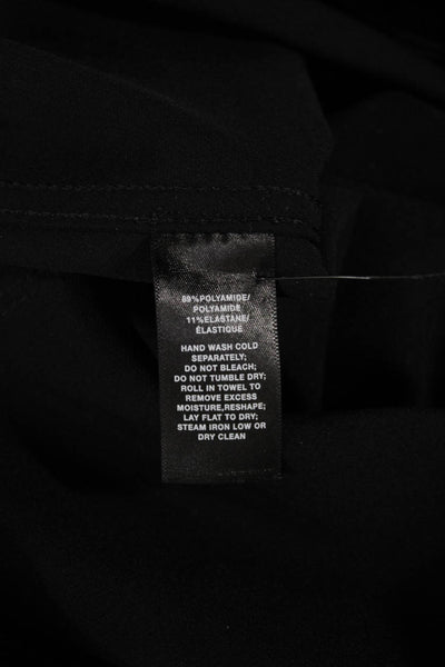 Lafayette 148 New York Womens Ankle Pants Black Button Size M