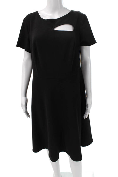 ABS Allen Schwartz Collection Women Fit & Flare Dress Black Size 1X