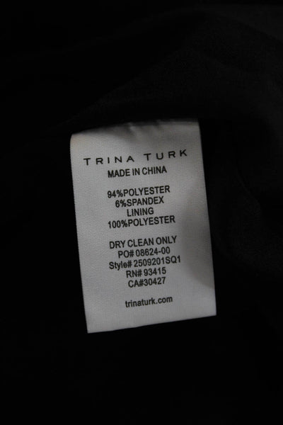 Trina Turk Women Black Mini Skirt Polyester Zip Size 2