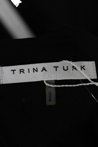 Trina Turk Women Black Mini Skirt Polyester Zip Size 2