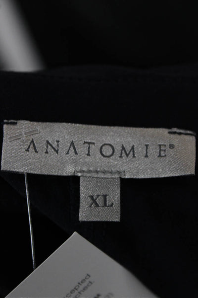 Anatomie Womens Collared Sleeveless Blue Jumpsuit Button Size XL