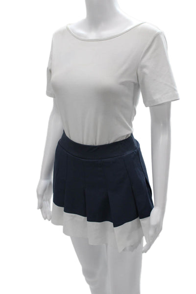 Varley Women Athletic Colorblock Mini Skort Blue Size 2XS