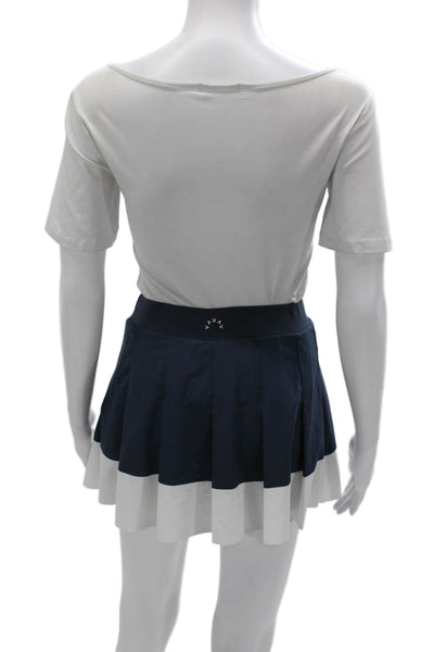 Varley Women Athletic Colorblock Mini Skort Blue Size 2XS