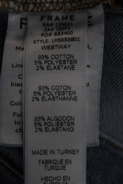Frame Denim Womens Skinny Jeans Blue High Rise Inseam 28 Size 27