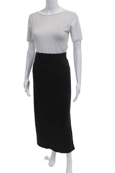 Monki Womens Straight Pencil Midi Skirt Black Size S