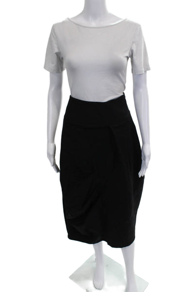 Follow Me Womens Paperbag Pants Black 100% Polyester Size M